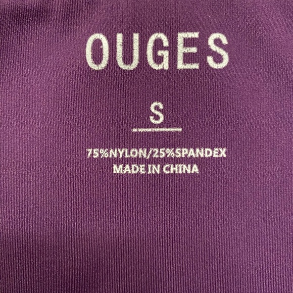 Women's‎ Size S OUGES Purple Yoga Pants - Picture 5 of 5